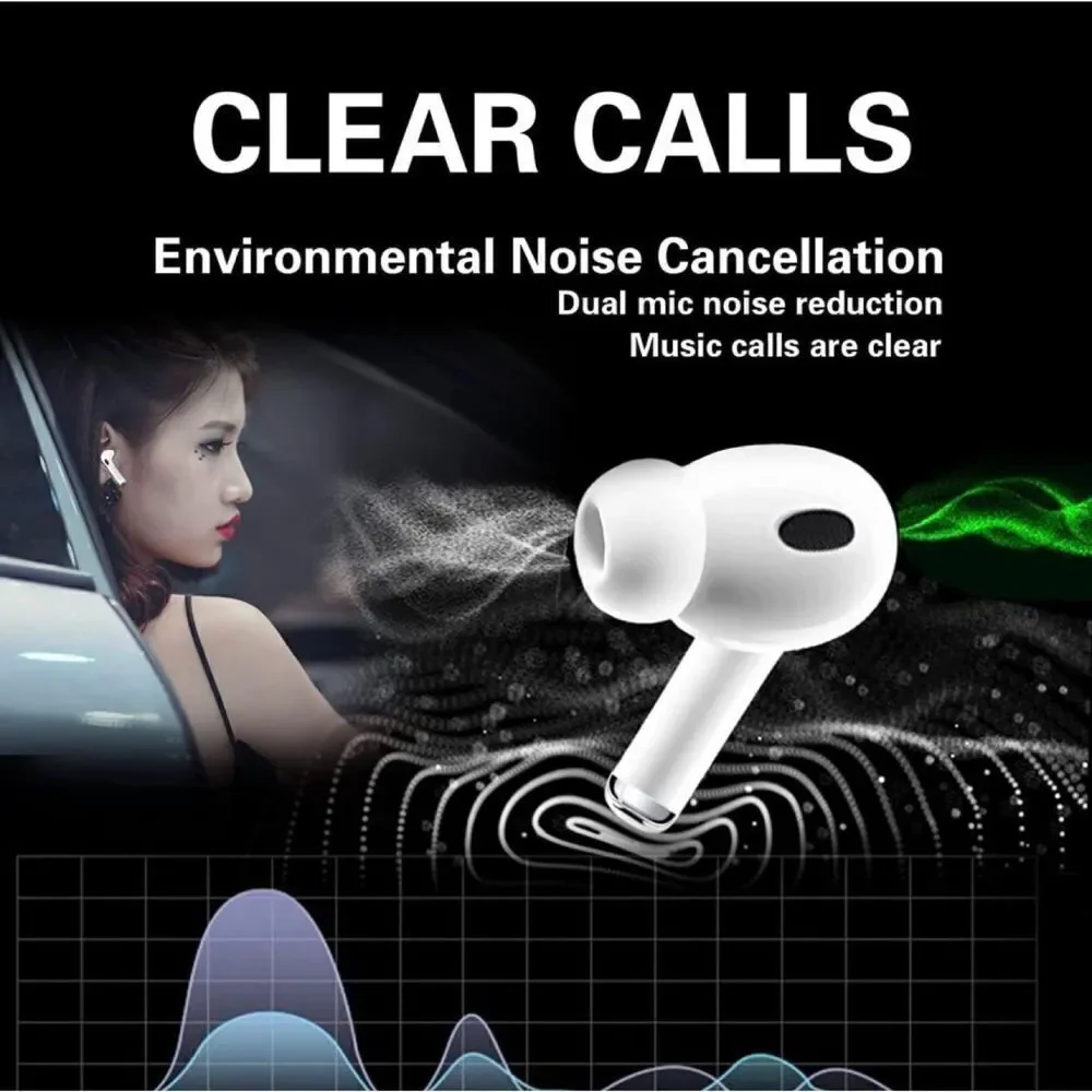 AirPod Style True Wireless Earbuds Bluetooth 5.3 for iPhone and Android